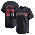 Tlead C.Guardians #27 Austin Hedges Player Navy Limited Home Game Stitched Jerseys