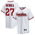 Tlead C.Guardians #27 Austin Hedges Player White Game Home Stitched Jerseys