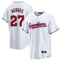 Tlead C.Guardians #27 Austin Hedges Player White Home Game Stitched Jerseys