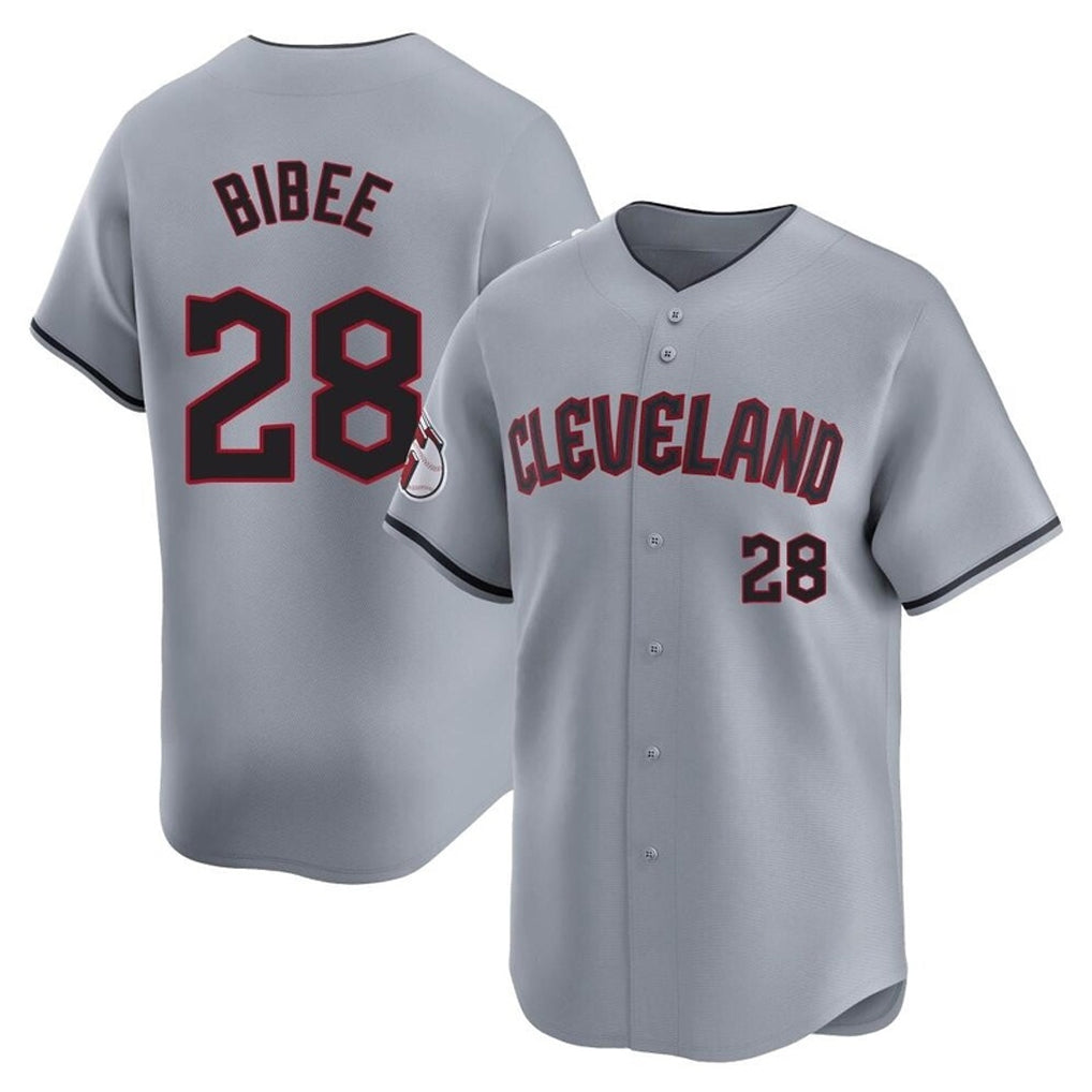 Tlead C.Guardians #28 Tanner Bibee Player Gray Road Limited Home Stitched Jerseys