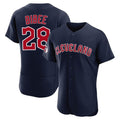 Tlead C.Guardians #28 Tanner Bibee Player Navy Limited Elite Home Stitched Jerseys