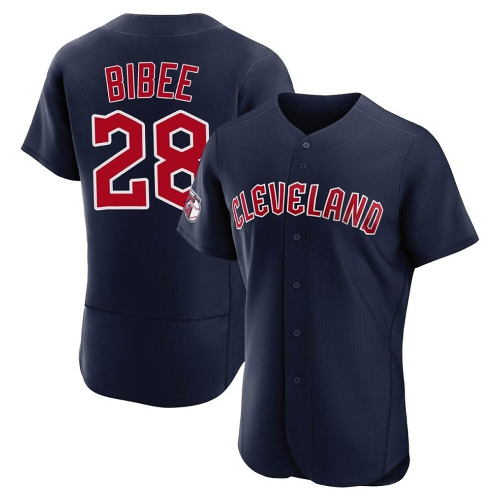 Tlead C.Guardians #28 Tanner Bibee Player Navy Limited Elite Home Stitched Jerseys