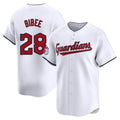 Tlead C.Guardians #28 Tanner Bibee Player White Limited Home Stitched Jerseys