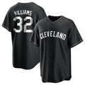 Tlead C.Guardians #32 Gavin Williams Player Black Home Game Stitched Jerseys