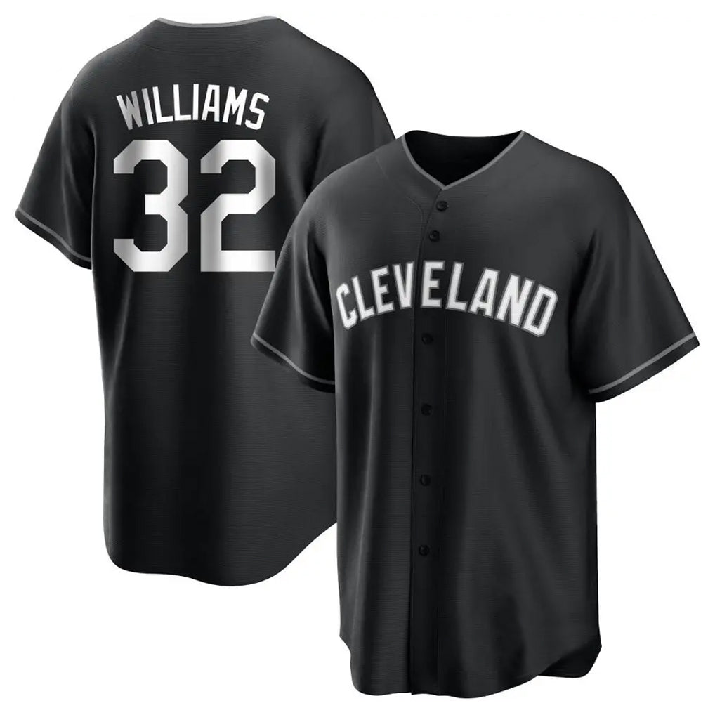 Tlead C.Guardians #32 Gavin Williams Player Black Home Game Stitched Jerseys