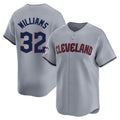Tlead C.Guardians #32 Gavin Williams Player Gray Road Limited Home Stitched Jerseys
