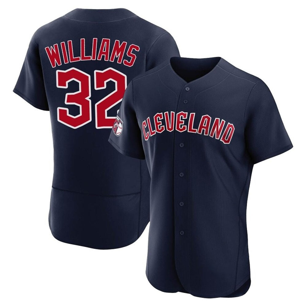 Tlead C.Guardians #32 Gavin Williams Player Navy Limited Elite Home Stitched Jerseys