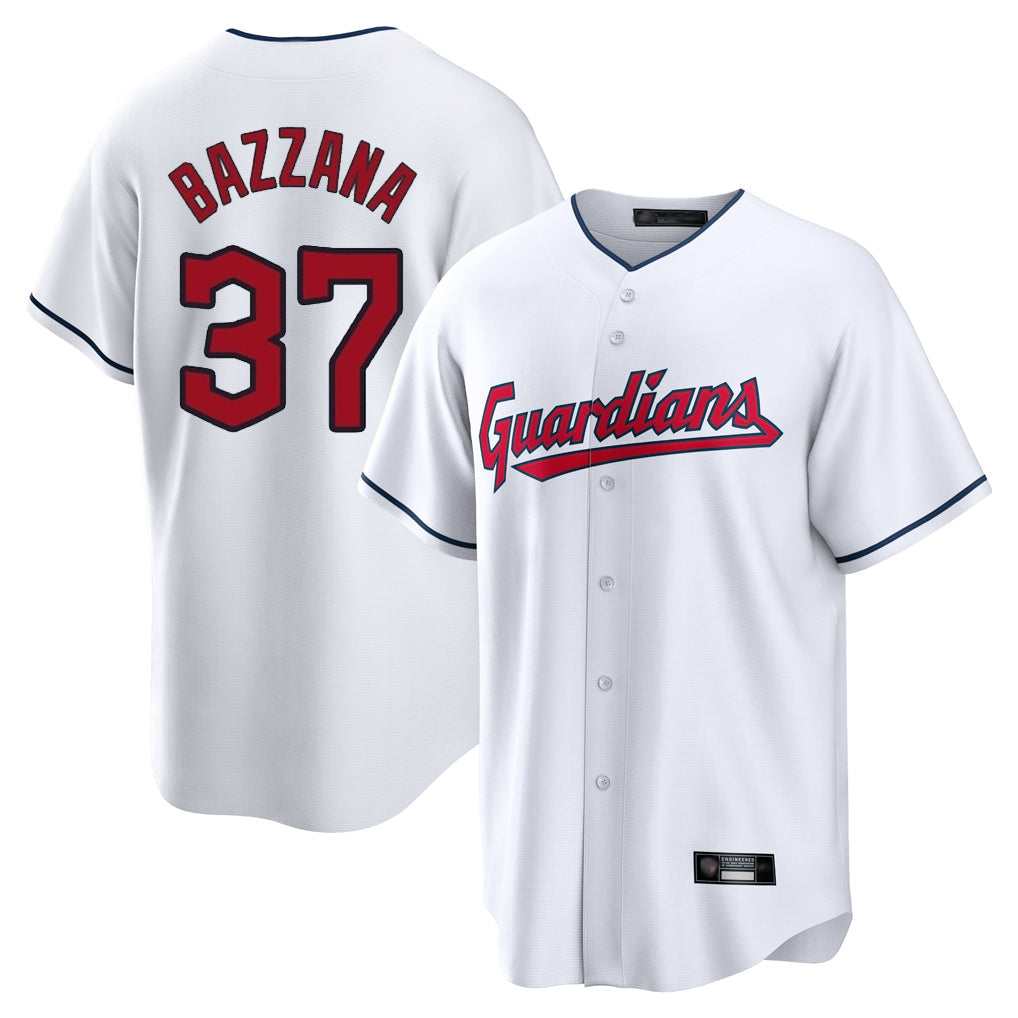 Tlead C.Guardians #37 Travis Bazzana Player White Home Game Stitched Jerseys
