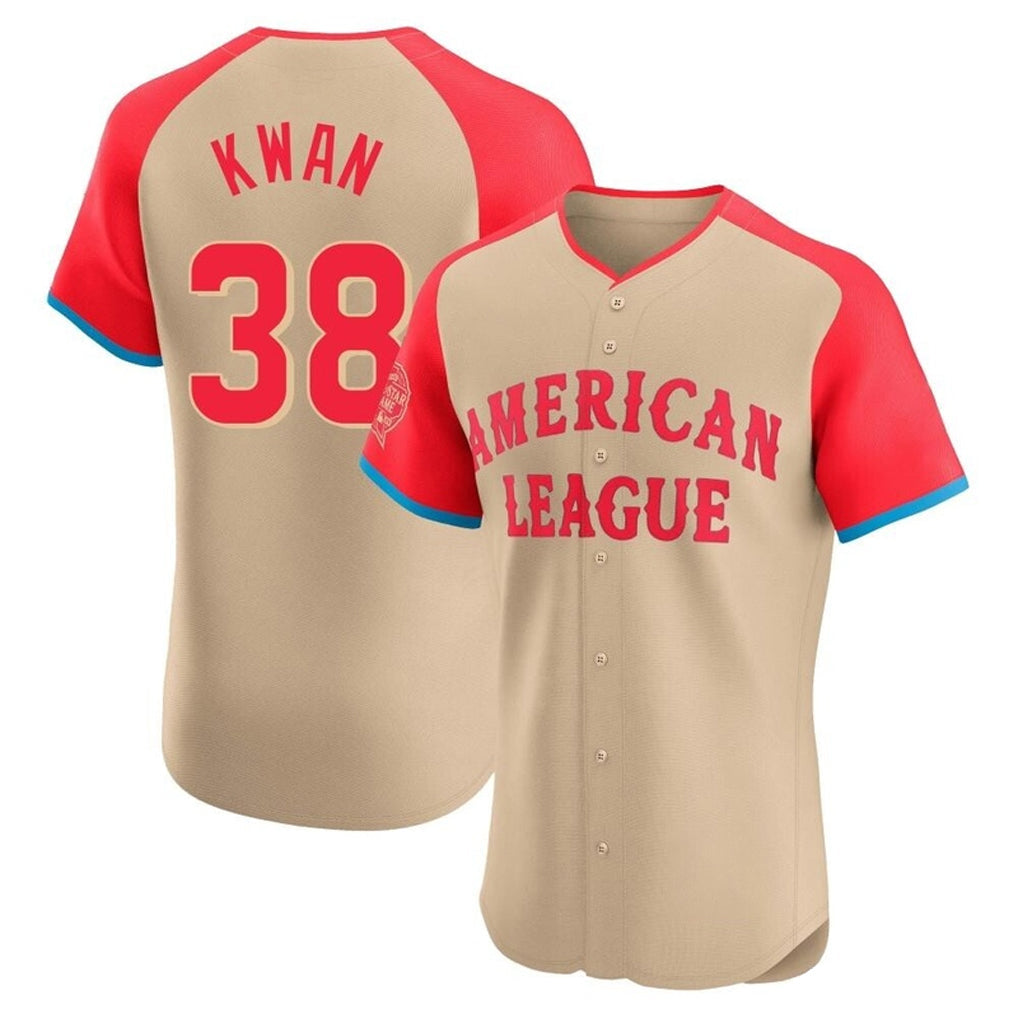 Tlead C.Guardians #38 Steven Kwan Player Cream American League All-Star Limited Elite Home Stitched Jerseys