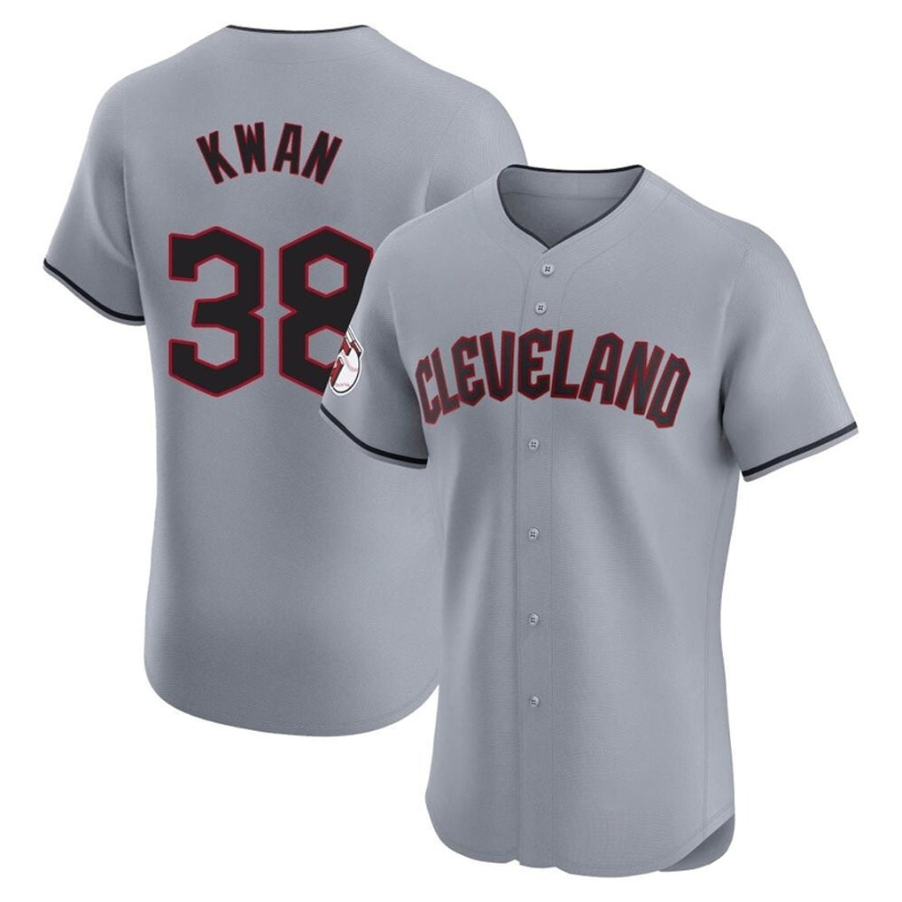 Tlead C.Guardians #38 Steven Kwan Player Gray Road Limited Elite Home Stitched Jerseys