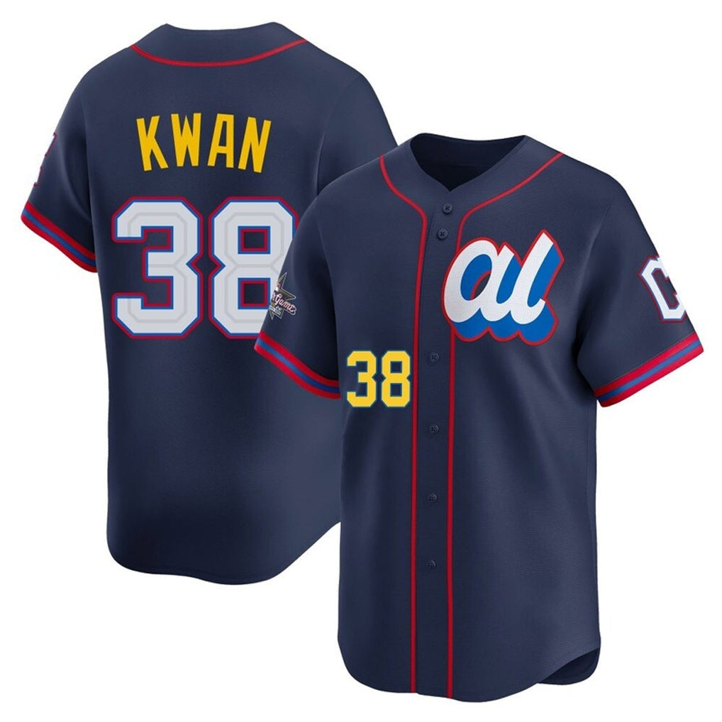 Tlead C.Guardians #38 Steven Kwan Player Navy American League All-Star Edition Limited Home Stitched Jerseys