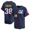 Tlead C.Guardians #38 Steven Kwan Player Navy American League All-Star Edition Limited Home Stitched Jerseys
