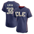 Tlead C.Guardians #38 Steven Kwan Player Navy City Connect Limited Elite Home Stitched Jerseys