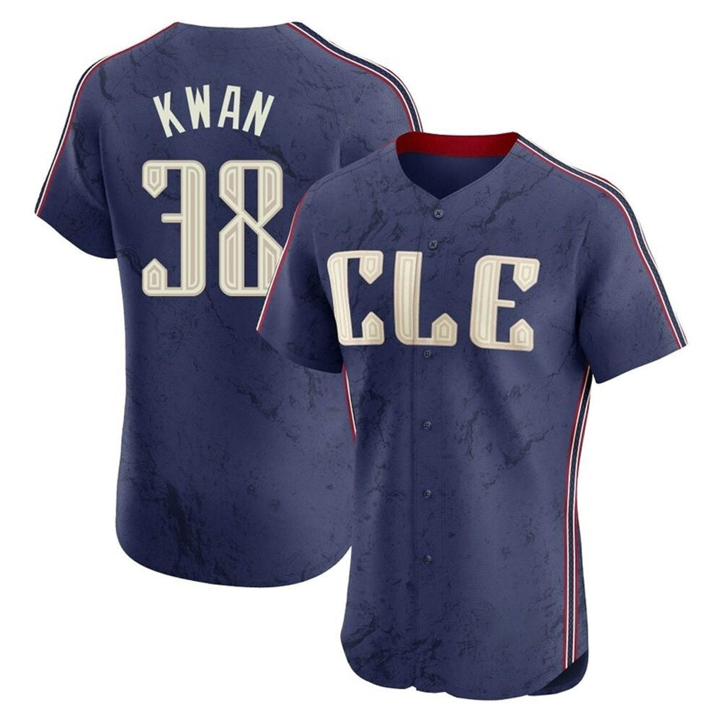 Tlead C.Guardians #38 Steven Kwan Player Navy City Connect Limited Elite Home Stitched Jerseys