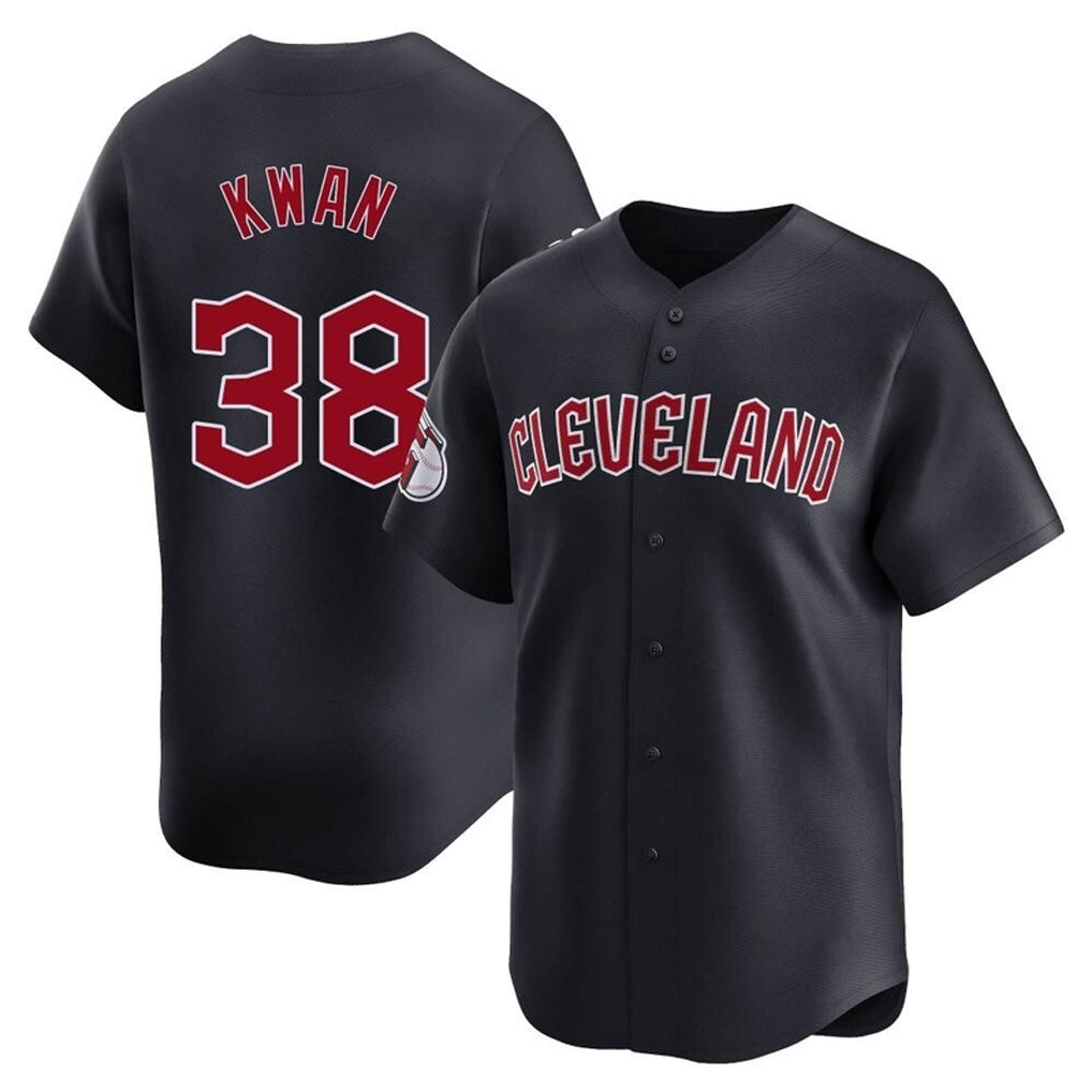 Tlead C.Guardians #38 Steven Kwan Player Navy Limited Home Game Stitched Jerseys