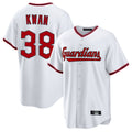 Tlead C.Guardians #38 Steven Kwan Player White Game Home Stitched Jerseys
