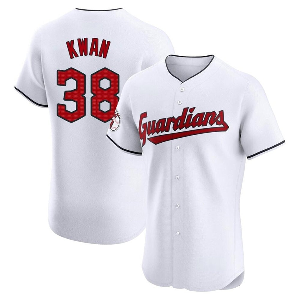 Tlead C.Guardians #38 Steven Kwan Player White Limited Elite Home Stitched Jerseys