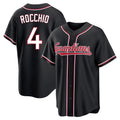Tlead C.Guardians #4 Brayan Rocchio Player Black Fashion Out Home Game Stitched Jerseys
