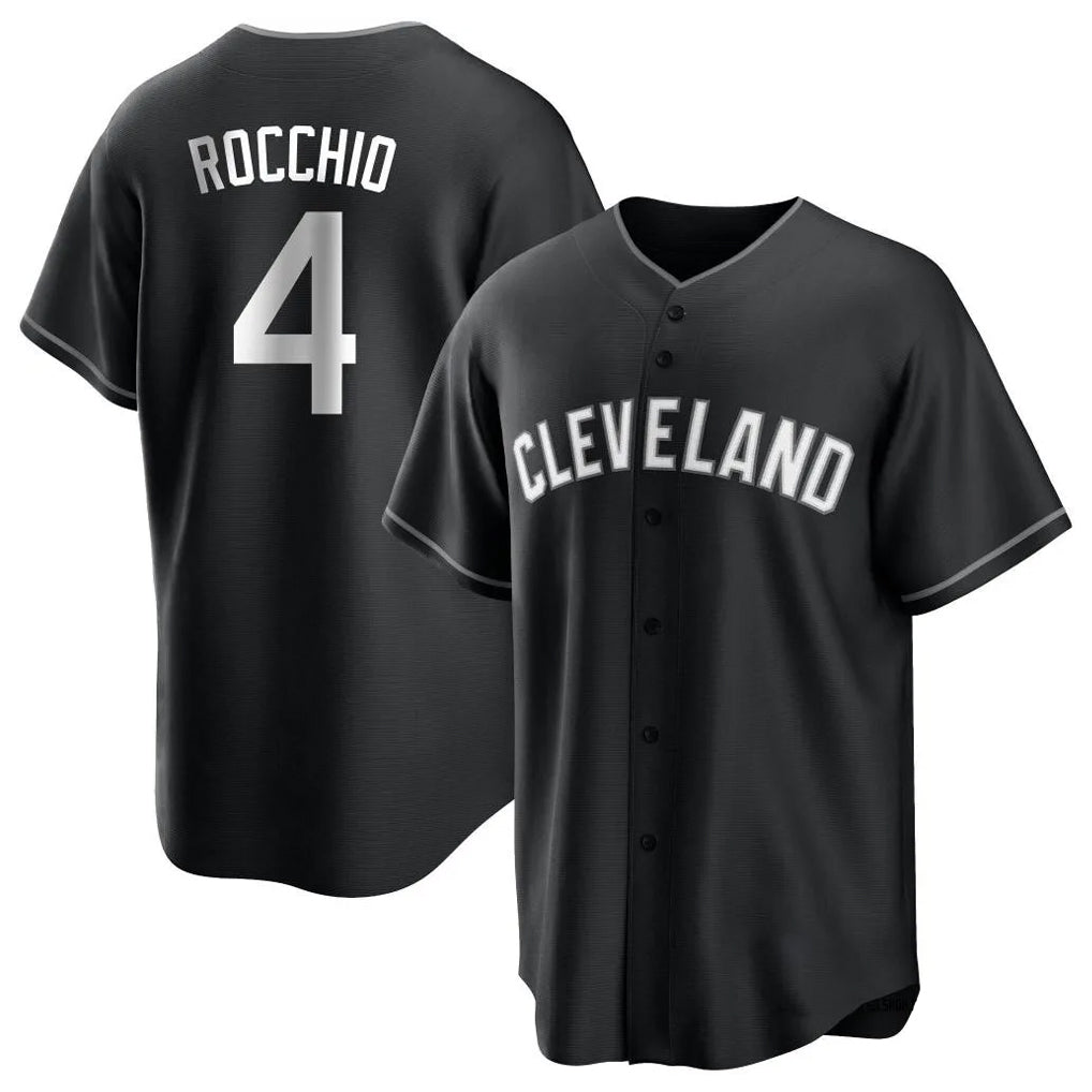 Tlead C.Guardians #4 Brayan Rocchio Player Black Home Game Stitched Jerseys
