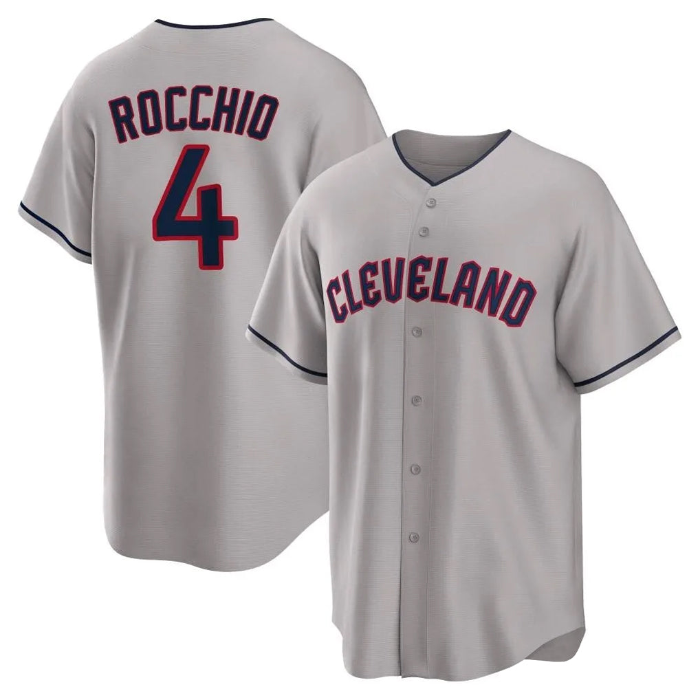 Tlead C.Guardians #4 Brayan Rocchio Player Gray Game Home Stitched Jerseys