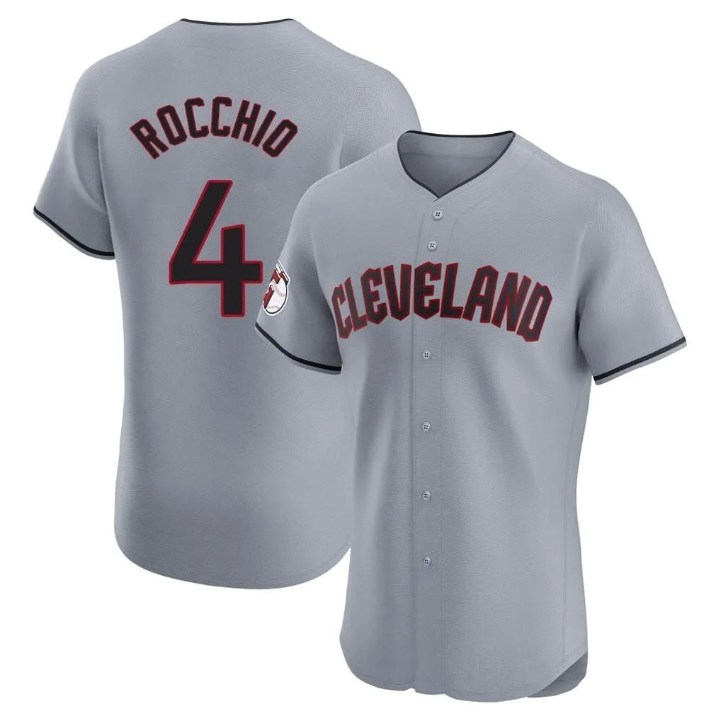 Tlead C.Guardians #4 Brayan Rocchio Player Gray Road Limited Elite Home Stitched Jerseys