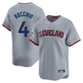 Tlead C.Guardians #4 Brayan Rocchio Player Gray Road Limited Home Game Stitched Jerseys