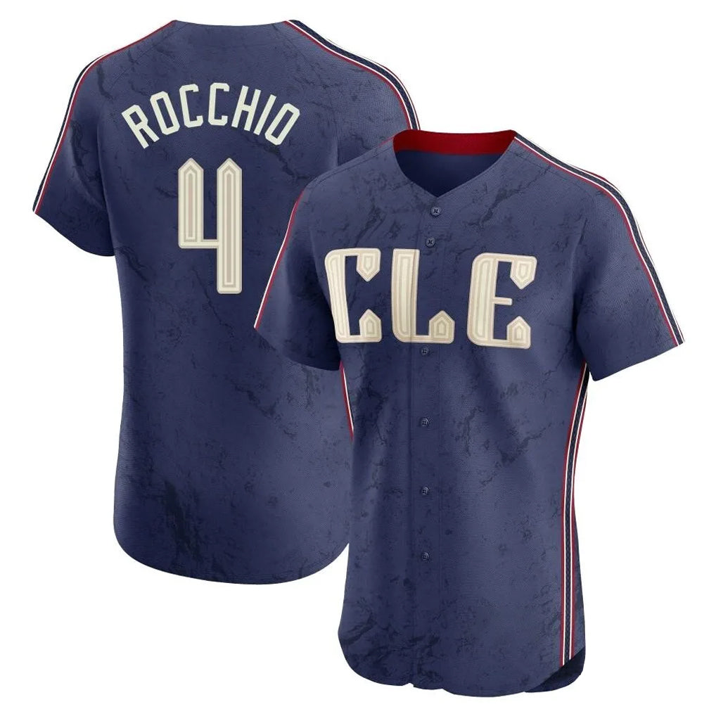 Tlead C.Guardians #4 Brayan Rocchio Player Navy City Connect Limited Elite Home Stitched Jerseys