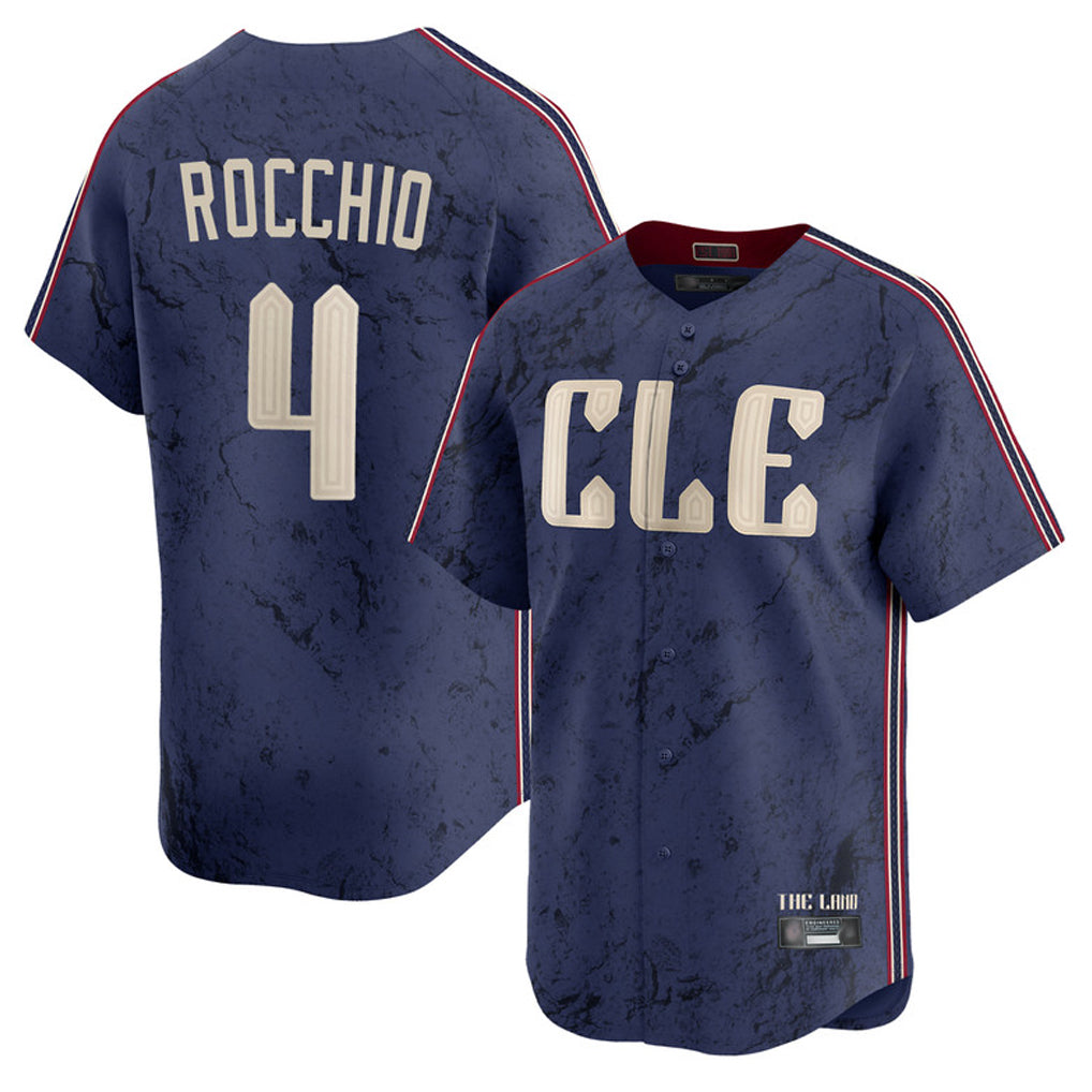 Tlead C.Guardians #4 Brayan Rocchio Player Navy City Connect Limited Home Stitched Jerseys