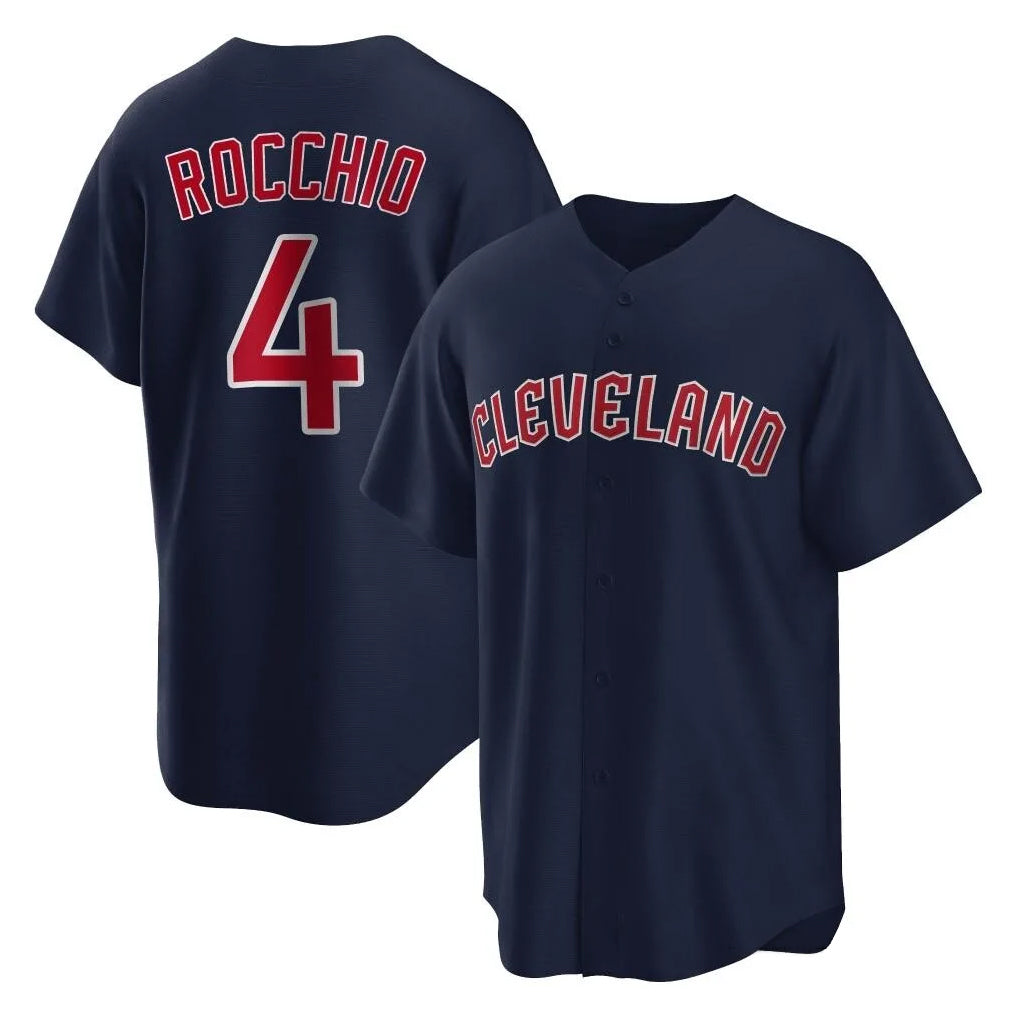 Tlead C.Guardians #4 Brayan Rocchio Player Navy Game Home Stitched Jerseys