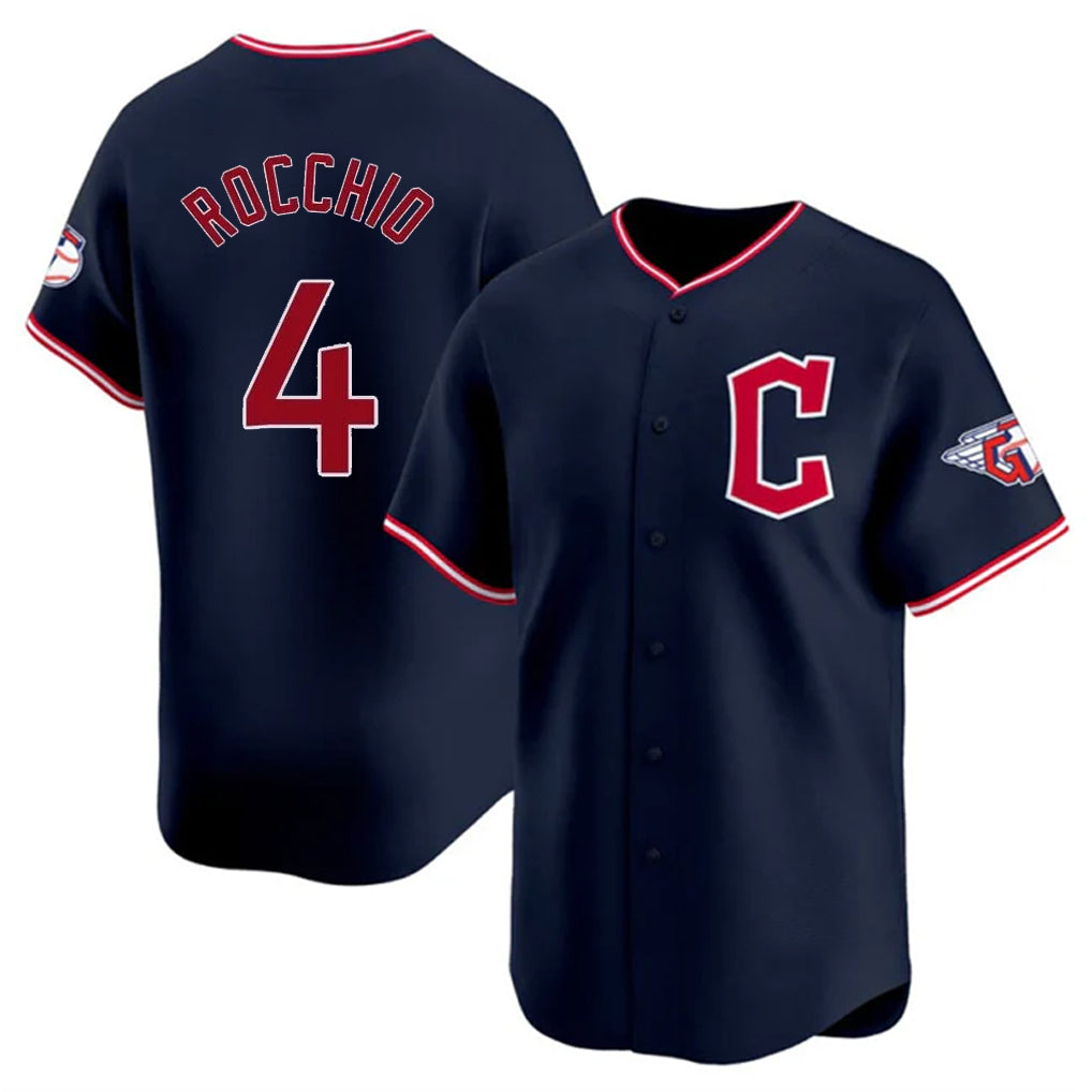 Tlead C.Guardians #4 Brayan Rocchio Player Navy Limited Home Stitched Jerseys