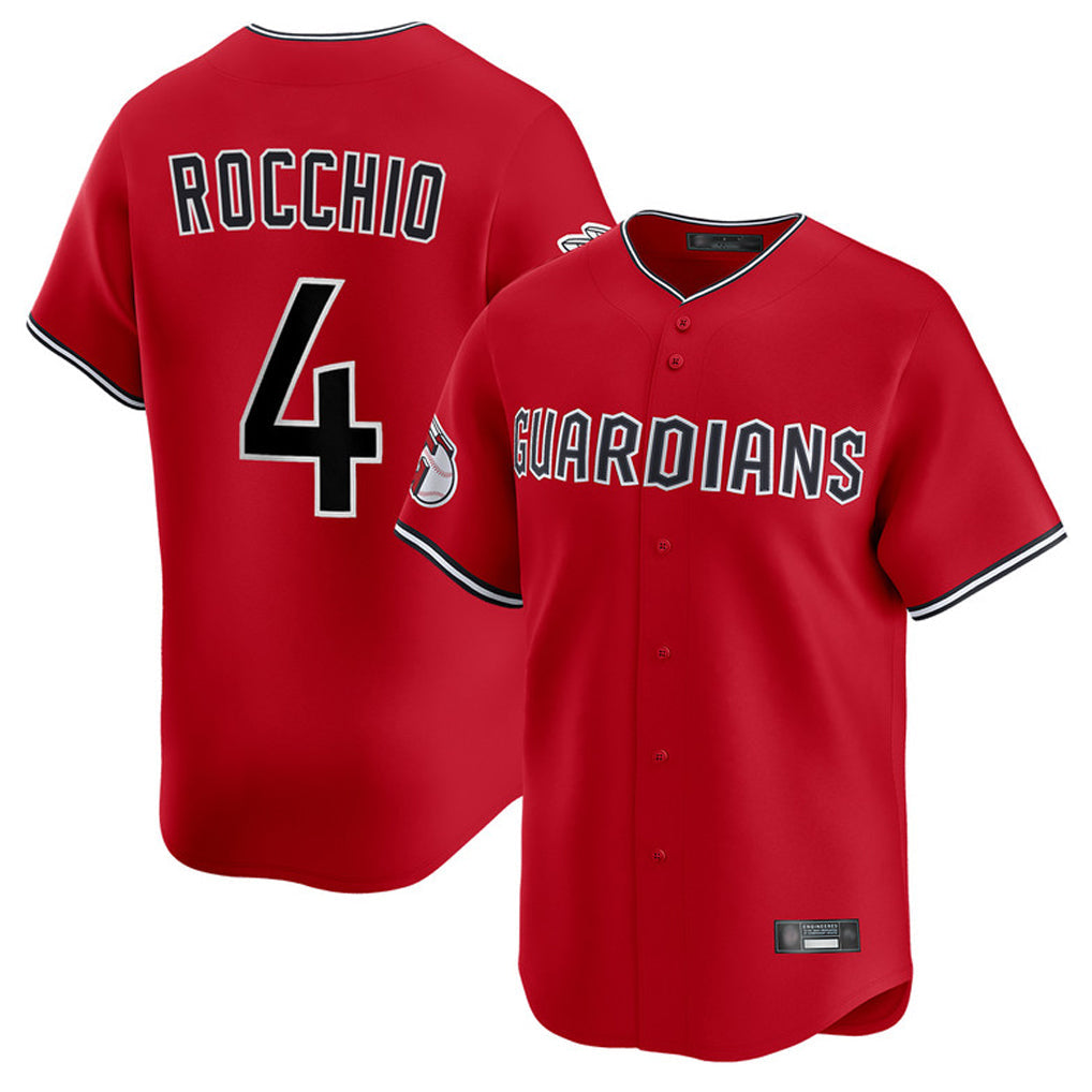 Tlead C.Guardians #4 Brayan Rocchio Player Red Limited Home Stitched Jerseys