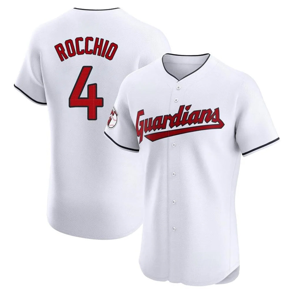 Tlead C.Guardians #4 Brayan Rocchio Player White Limited Elite Home Stitched Jerseys