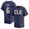 Tlead C.Guardians #6 David Fry Player Navy City Connect Limited Home Stitched Jerseys