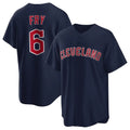 Tlead C.Guardians #6 David Fry Player Navy Game Home Stitched Jerseys