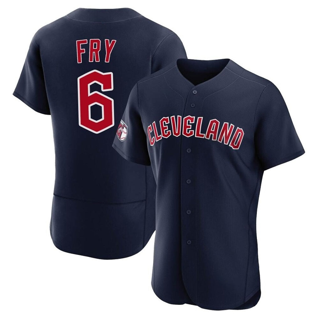 Tlead C.Guardians #6 David Fry Player Navy Limited Elite Home Stitched Jerseys