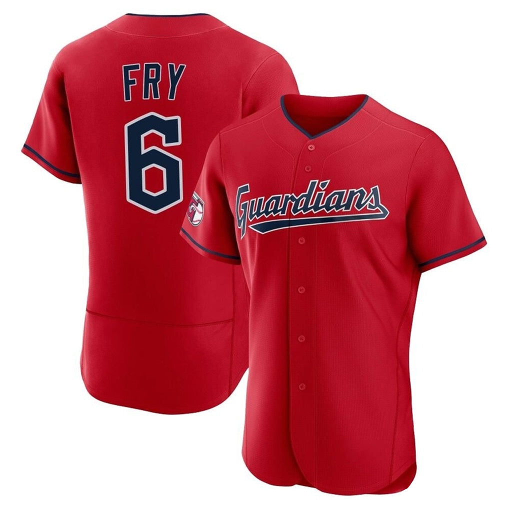 Tlead C.Guardians #6 David Fry Player Red Limited Elite Home Stitched Jerseys