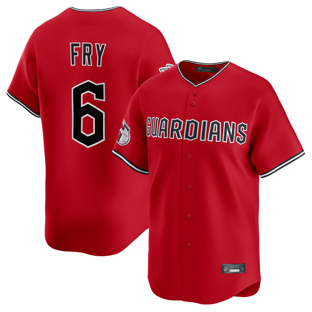 Tlead C.Guardians #6 David Fry Player Red Limited Home Stitched Jerseys