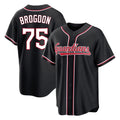 Tlead C.Guardians #75 Connor Brogdon Player Black Fashion Out Home Game Stitched Jerseys