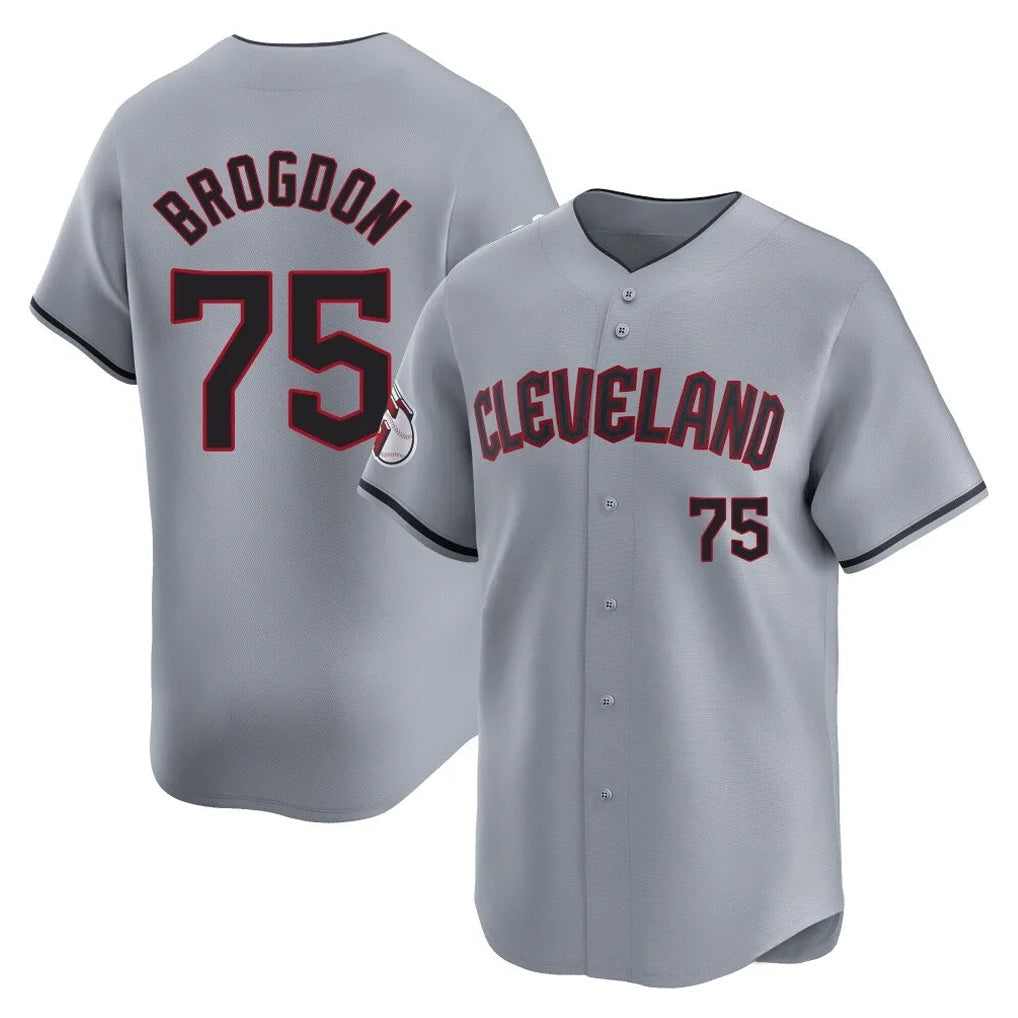 Tlead C.Guardians #75 Connor Brogdon Player Gray Road Limited Home Stitched Jerseys