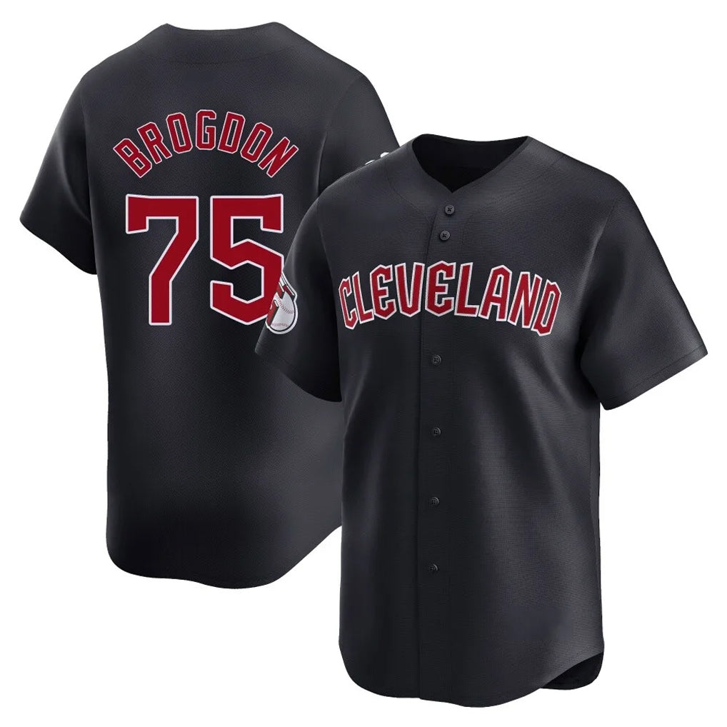 Tlead C.Guardians #75 Connor Brogdon Player Navy Limited Home Game Stitched Jerseys