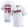 Tlead C.Guardians #75 Connor Brogdon Player White Limited Home Stitched Jerseys