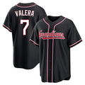 Tlead C.Guardians #7 George Valera Player Black Fashion Out Home Game Stitched Jerseys