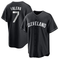 Tlead C.Guardians #7 George Valera Player Black Home Game Stitched Jerseys