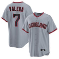 Tlead C.Guardians #7 George Valera Player Gray Home Game Stitched Jerseys