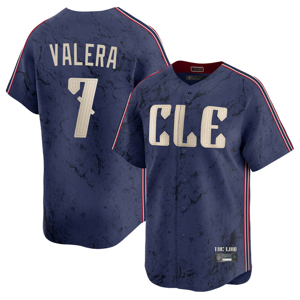 Tlead C.Guardians #7 George Valera Player Navy City Connect Limited Home Stitched Jerseys