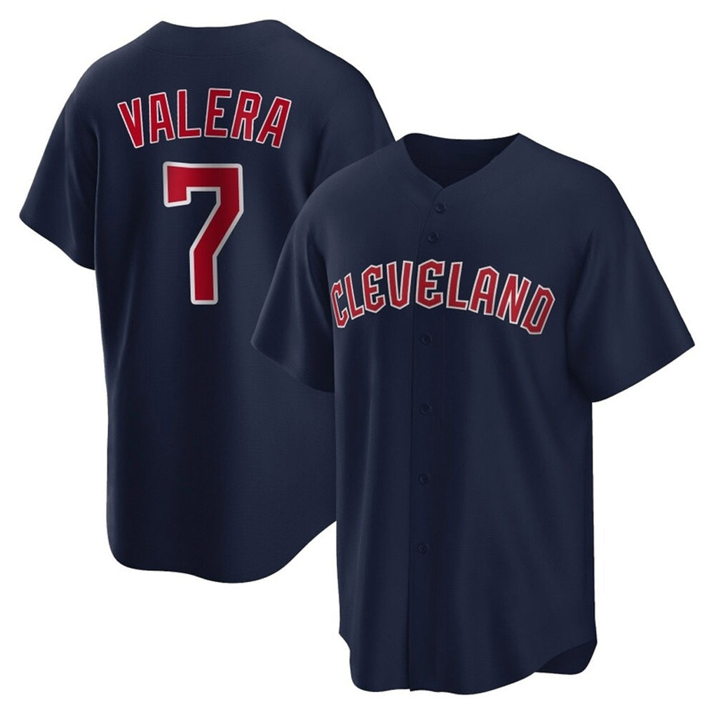 Tlead C.Guardians #7 George Valera Player Navy Game Home Stitched Jerseys