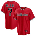 Tlead C.Guardians #7 George Valera Player Red Home Game Stitched Jerseys