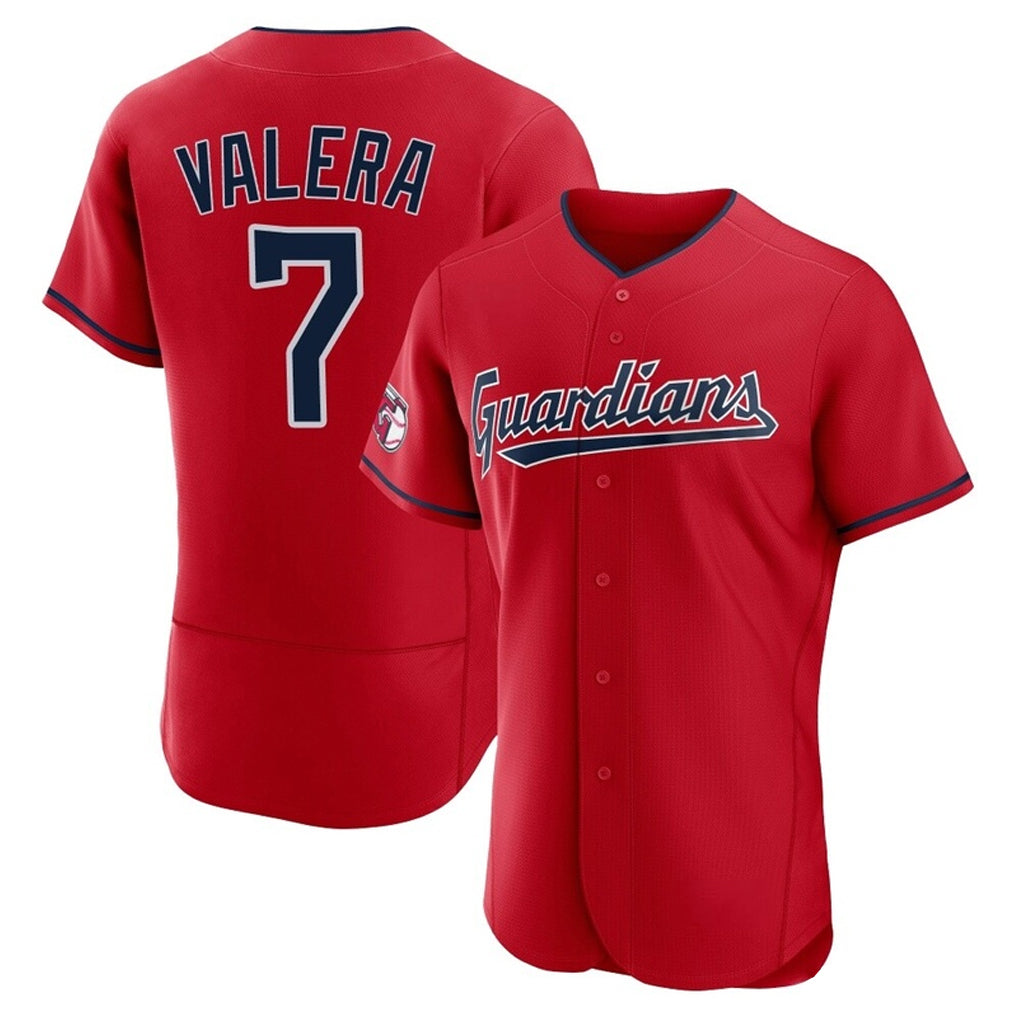 Tlead C.Guardians #7 George Valera Player Red Limited Elite Home Stitched Jerseys