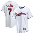 Tlead C.Guardians #7 George Valera Player White Home Game Stitched Jerseys