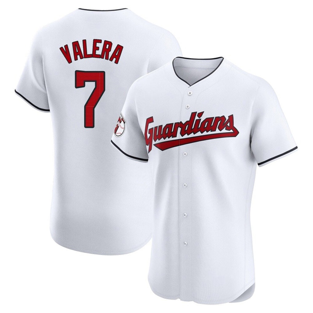 Tlead C.Guardians #7 George Valera Player White Limited Elite Home Stitched Jerseys